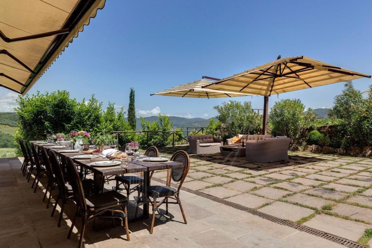 Villa Il Tinaio Панцано Экстерьер фото