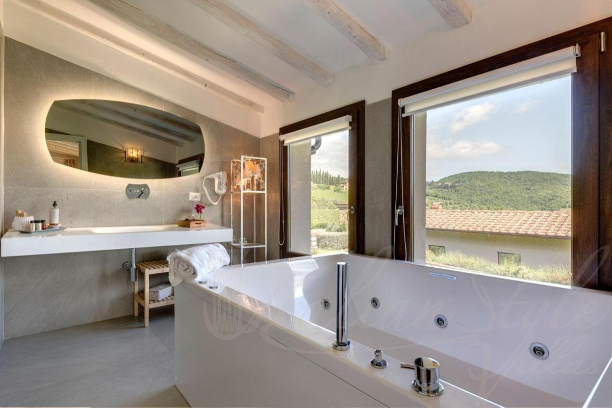Villa Il Tinaio Панцано Экстерьер фото